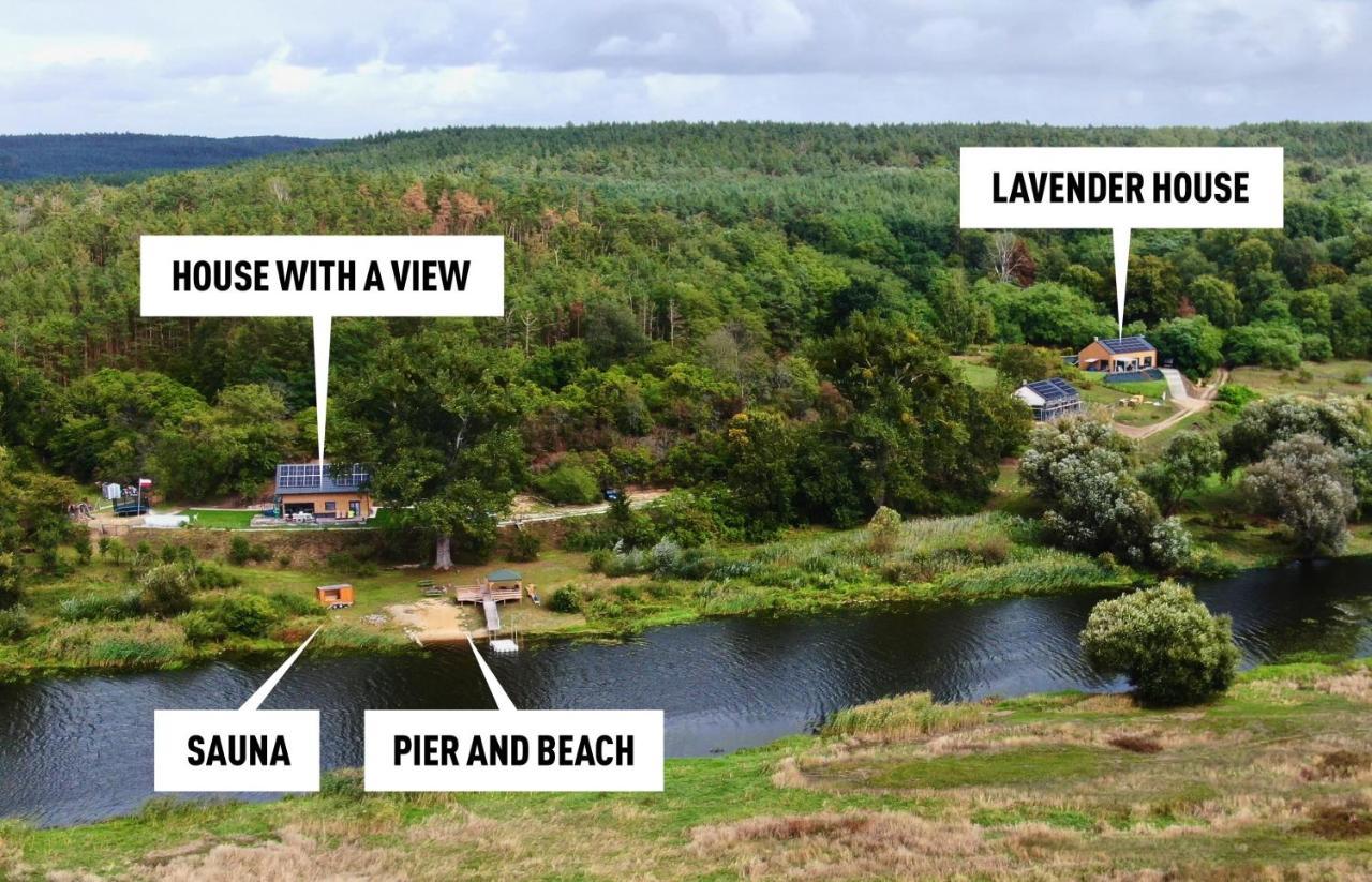 Houses With A View#Sauna#Jaccuzi Gozdowice Bagian luar foto